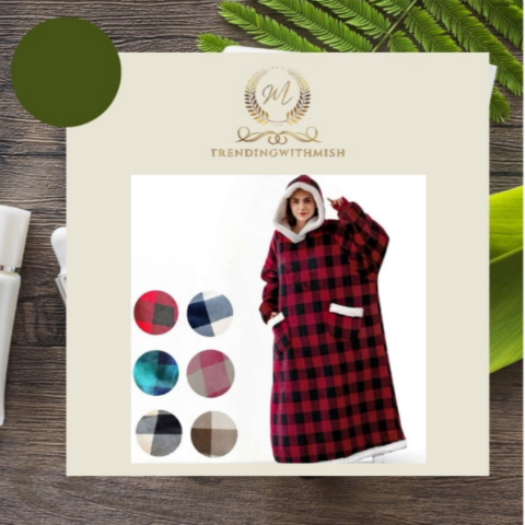 Unisex hoodie oversized blanket