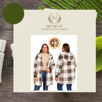 Women's plus sized zip hooded top