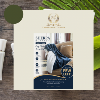 Sherpa queen sized blanket